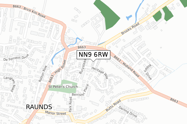 NN9 6RW map - large scale - OS Open Zoomstack (Ordnance Survey) NN9 6RW map - large scale - OS Open Zoomstack (Ordnance Survey)