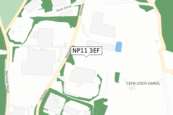 NP11 3EF map - large scale - OS Open Zoomstack (Ordnance Survey) NP11 3EF map - large scale - OS Open Zoomstack (Ordnance Survey)