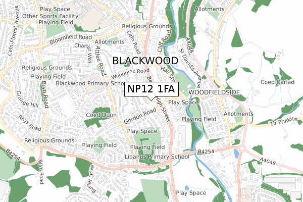 NP12 1FA map - small scale - OS Open Zoomstack (Ordnance Survey) NP12 1FA map - small scale - OS Open Zoomstack (Ordnance Survey)