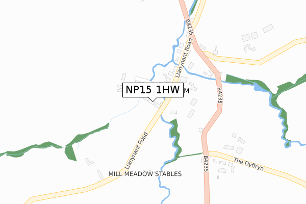 NP15 1HW map - large scale - OS Open Zoomstack (Ordnance Survey) NP15 1HW map - large scale - OS Open Zoomstack (Ordnance Survey)