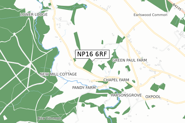 NP16 6RF map - small scale - OS Open Zoomstack (Ordnance Survey) NP16 6RF map - small scale - OS Open Zoomstack (Ordnance Survey)