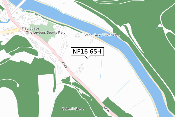 NP16 6SH map - large scale - OS Open Zoomstack (Ordnance Survey) NP16 6SH map - large scale - OS Open Zoomstack (Ordnance Survey)