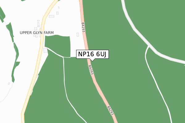 NP16 6UJ map - large scale - OS Open Zoomstack (Ordnance Survey) NP16 6UJ map - large scale - OS Open Zoomstack (Ordnance Survey)