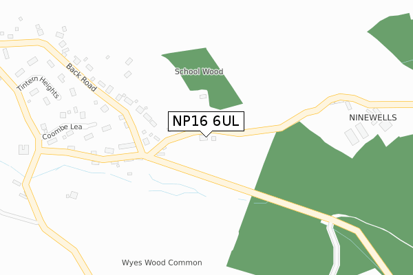 NP16 6UL map - large scale - OS Open Zoomstack (Ordnance Survey) NP16 6UL map - large scale - OS Open Zoomstack (Ordnance Survey)