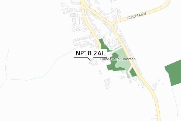 NP18 2AL map - large scale - OS Open Zoomstack (Ordnance Survey)
