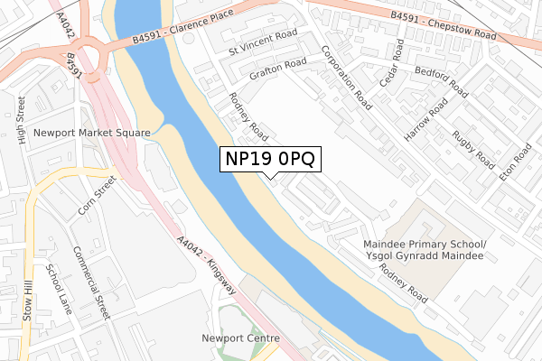 NP19 0PQ map - large scale - OS Open Zoomstack (Ordnance Survey) NP19 0PQ map - large scale - OS Open Zoomstack (Ordnance Survey)