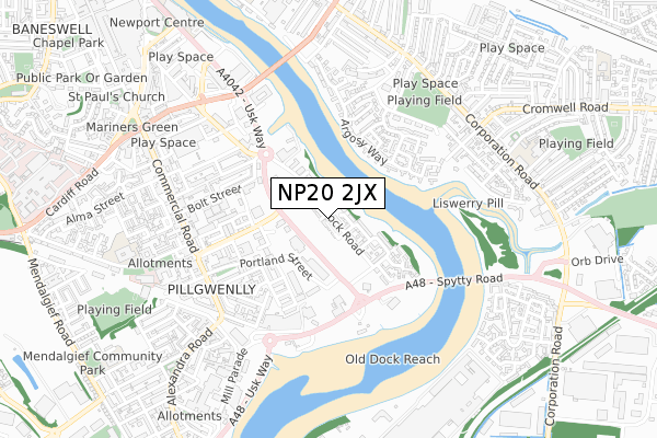 NP20 2JX map - small scale - OS Open Zoomstack (Ordnance Survey) NP20 2JX map - small scale - OS Open Zoomstack (Ordnance Survey)