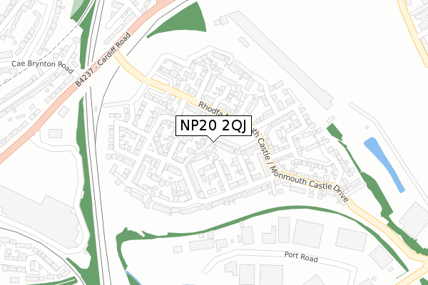 NP20 2QJ map - large scale - OS Open Zoomstack (Ordnance Survey) NP20 2QJ map - large scale - OS Open Zoomstack (Ordnance Survey)