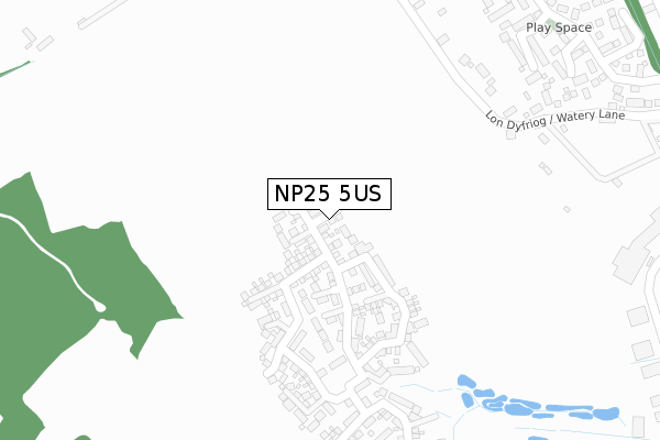 NP25 5US map - large scale - OS Open Zoomstack (Ordnance Survey) NP25 5US map - large scale - OS Open Zoomstack (Ordnance Survey)