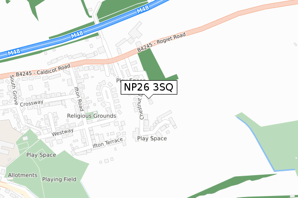 NP26 3SQ map - large scale - OS Open Zoomstack (Ordnance Survey) NP26 3SQ map - large scale - OS Open Zoomstack (Ordnance Survey)