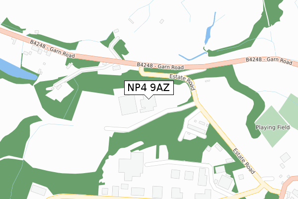 NP4 9AZ map - large scale - OS Open Zoomstack (Ordnance Survey) NP4 9AZ map - large scale - OS Open Zoomstack (Ordnance Survey)