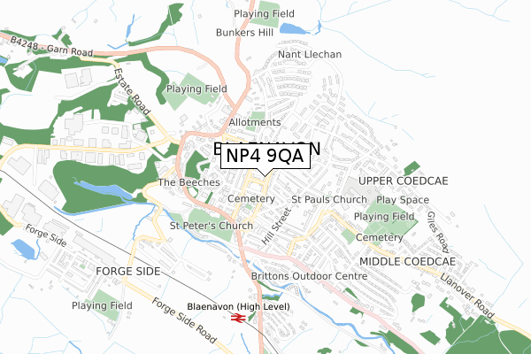 NP4 9QA map - small scale - OS Open Zoomstack (Ordnance Survey) NP4 9QA map - small scale - OS Open Zoomstack (Ordnance Survey)