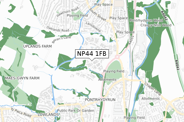 NP44 1FB map - small scale - OS Open Zoomstack (Ordnance Survey) NP44 1FB map - small scale - OS Open Zoomstack (Ordnance Survey)