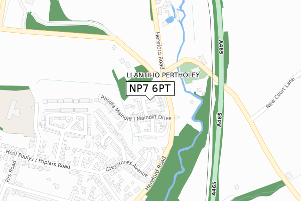 NP7 6PT map - large scale - OS Open Zoomstack (Ordnance Survey) NP7 6PT map - large scale - OS Open Zoomstack (Ordnance Survey)