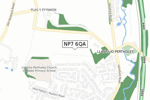 NP7 6QA map - large scale - OS Open Zoomstack (Ordnance Survey) NP7 6QA map - large scale - OS Open Zoomstack (Ordnance Survey)