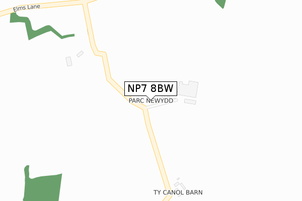 NP7 8BW map - large scale - OS Open Zoomstack (Ordnance Survey) NP7 8BW map - large scale - OS Open Zoomstack (Ordnance Survey)