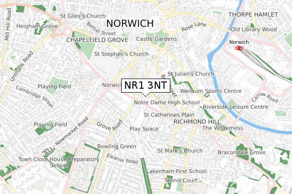 NR1 3NT map - small scale - OS Open Zoomstack (Ordnance Survey) NR1 3NT map - small scale - OS Open Zoomstack (Ordnance Survey)