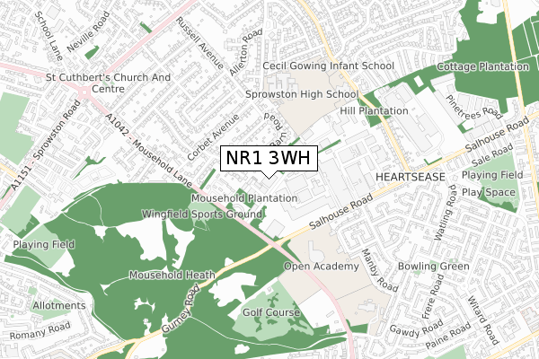 NR1 3WH map - small scale - OS Open Zoomstack (Ordnance Survey) NR1 3WH map - small scale - OS Open Zoomstack (Ordnance Survey)