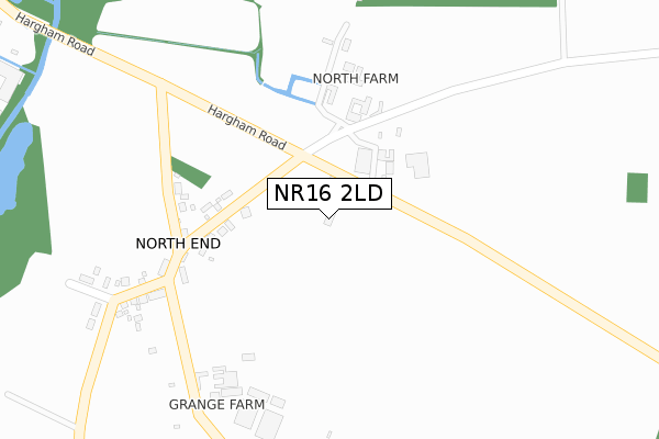 NR16 2LD map - large scale - OS Open Zoomstack (Ordnance Survey)