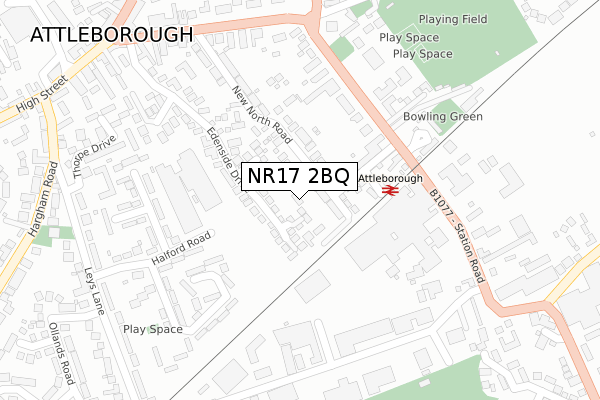 NR17 2BQ map - large scale - OS Open Zoomstack (Ordnance Survey) NR17 2BQ map - large scale - OS Open Zoomstack (Ordnance Survey)