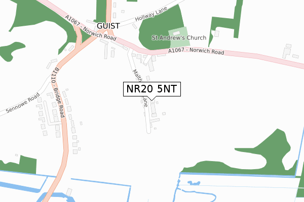NR20 5NT map - large scale - OS Open Zoomstack (Ordnance Survey) NR20 5NT map - large scale - OS Open Zoomstack (Ordnance Survey)