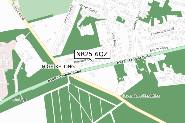 NR25 6QZ map - large scale - OS Open Zoomstack (Ordnance Survey) NR25 6QZ map - large scale - OS Open Zoomstack (Ordnance Survey)