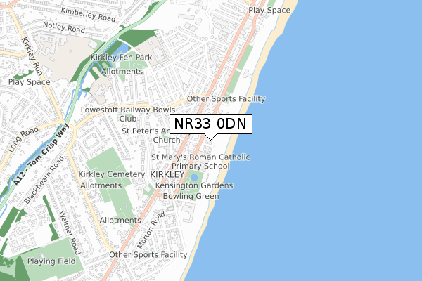 NR33 0DN map - small scale - OS Open Zoomstack (Ordnance Survey) NR33 0DN map - small scale - OS Open Zoomstack (Ordnance Survey)