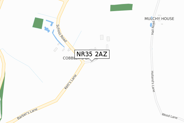 NR35 2AZ map - large scale - OS Open Zoomstack (Ordnance Survey) NR35 2AZ map - large scale - OS Open Zoomstack (Ordnance Survey)