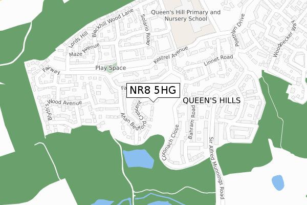 NR8 5HG map - large scale - OS Open Zoomstack (Ordnance Survey) NR8 5HG map - large scale - OS Open Zoomstack (Ordnance Survey)