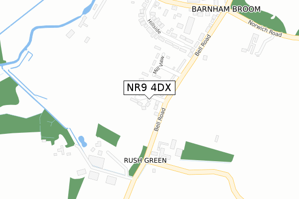 NR9 4DX map - large scale - OS Open Zoomstack (Ordnance Survey) NR9 4DX map - large scale - OS Open Zoomstack (Ordnance Survey)