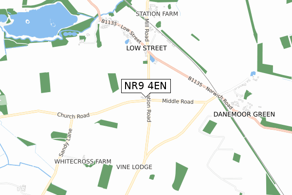 NR9 4EN map - small scale - OS Open Zoomstack (Ordnance Survey) NR9 4EN map - small scale - OS Open Zoomstack (Ordnance Survey)