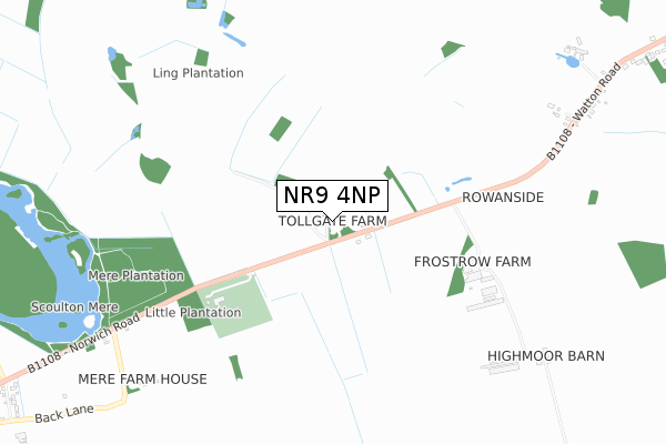 NR9 4NP map - small scale - OS Open Zoomstack (Ordnance Survey) NR9 4NP map - small scale - OS Open Zoomstack (Ordnance Survey)