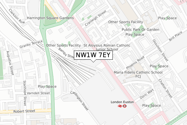 NW1W 7EY map - large scale - OS Open Zoomstack (Ordnance Survey) NW1W 7EY map - large scale - OS Open Zoomstack (Ordnance Survey)