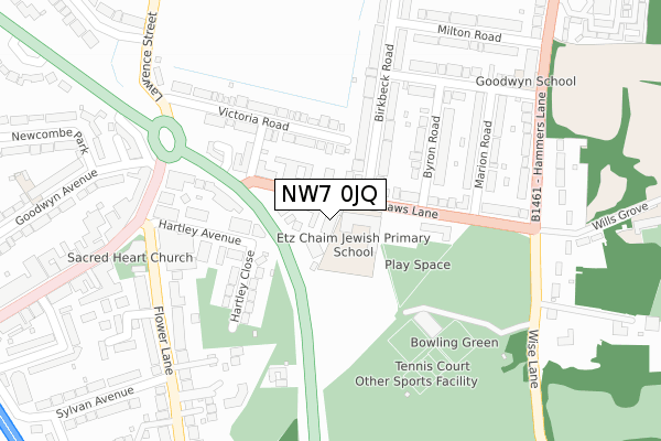 NW7 0JQ map - large scale - OS Open Zoomstack (Ordnance Survey) NW7 0JQ map - large scale - OS Open Zoomstack (Ordnance Survey)