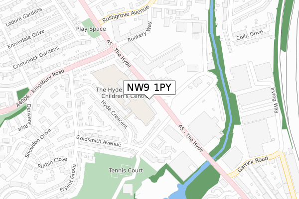 NW9 1PY map - large scale - OS Open Zoomstack (Ordnance Survey) NW9 1PY map - large scale - OS Open Zoomstack (Ordnance Survey)