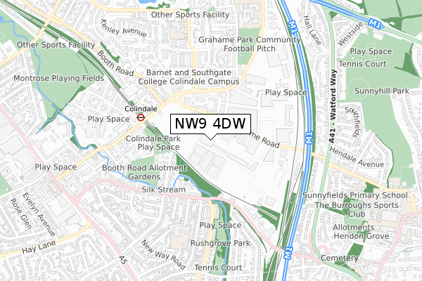NW9 4DW map - small scale - OS Open Zoomstack (Ordnance Survey) NW9 4DW map - small scale - OS Open Zoomstack (Ordnance Survey)