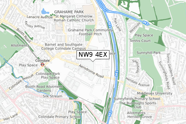 NW9 4EX map - small scale - OS Open Zoomstack (Ordnance Survey) NW9 4EX map - small scale - OS Open Zoomstack (Ordnance Survey)