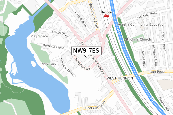 NW9 7ES map - large scale - OS Open Zoomstack (Ordnance Survey) NW9 7ES map - large scale - OS Open Zoomstack (Ordnance Survey)