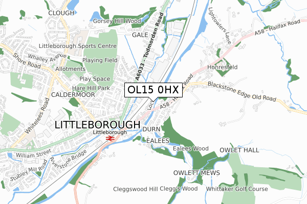OL15 0HX map - small scale - OS Open Zoomstack (Ordnance Survey) OL15 0HX map - small scale - OS Open Zoomstack (Ordnance Survey)