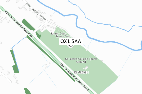 OX1 5AA map - large scale - OS Open Zoomstack (Ordnance Survey) OX1 5AA map - large scale - OS Open Zoomstack (Ordnance Survey)