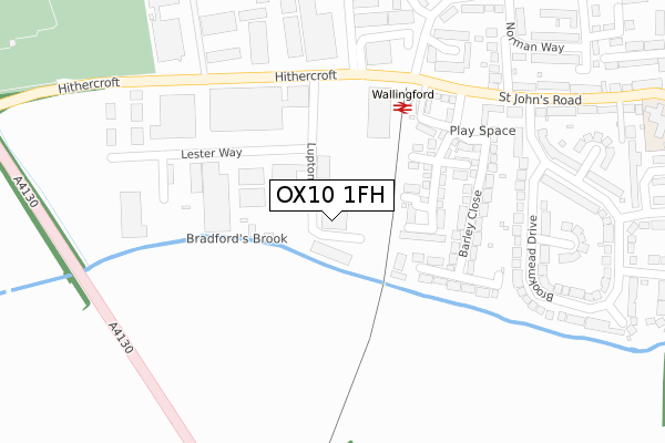 OX10 1FH map - large scale - OS Open Zoomstack (Ordnance Survey) OX10 1FH map - large scale - OS Open Zoomstack (Ordnance Survey)