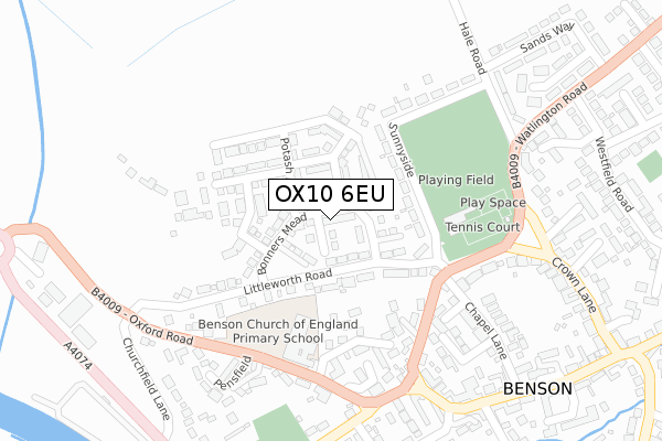 OX10 6EU map - large scale - OS Open Zoomstack (Ordnance Survey)
