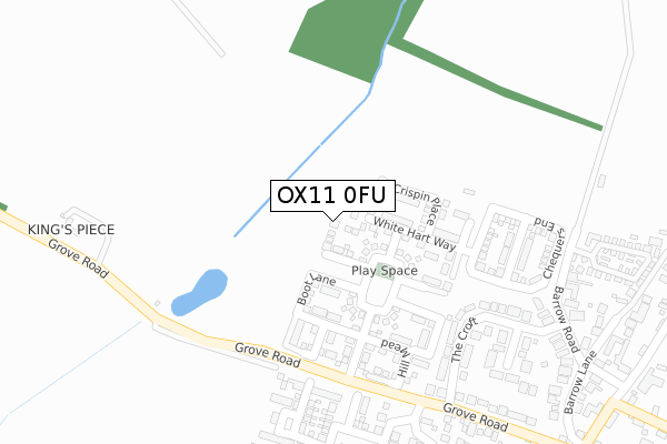 OX11 0FU map - large scale - OS Open Zoomstack (Ordnance Survey)