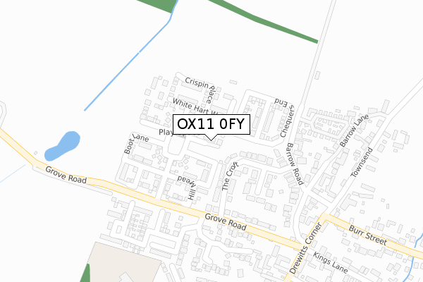 OX11 0FY map - large scale - OS Open Zoomstack (Ordnance Survey)