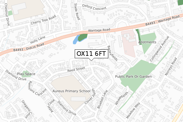 OX11 6FT map - large scale - OS Open Zoomstack (Ordnance Survey)