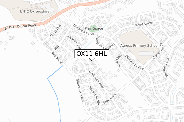 OX11 6HL map - large scale - OS Open Zoomstack (Ordnance Survey) OX11 6HL map - large scale - OS Open Zoomstack (Ordnance Survey)