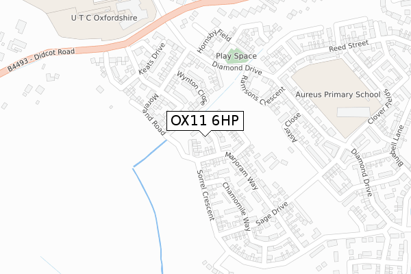 OX11 6HP map - large scale - OS Open Zoomstack (Ordnance Survey)
