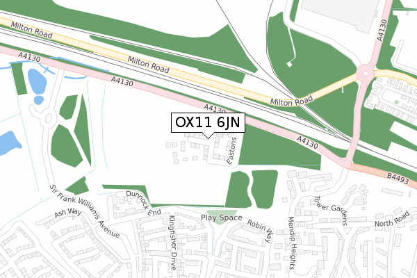 OX11 6JN map - large scale - OS Open Zoomstack (Ordnance Survey)