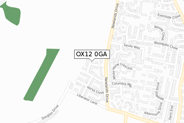 OX12 0GA map - large scale - OS Open Zoomstack (Ordnance Survey) OX12 0GA map - large scale - OS Open Zoomstack (Ordnance Survey)