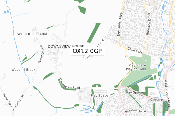 OX12 0GP map - small scale - OS Open Zoomstack (Ordnance Survey) OX12 0GP map - small scale - OS Open Zoomstack (Ordnance Survey)